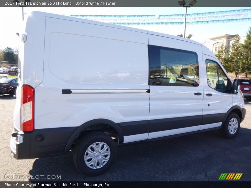 Oxford White / Pewter 2017 Ford Transit Van 350 MR Long