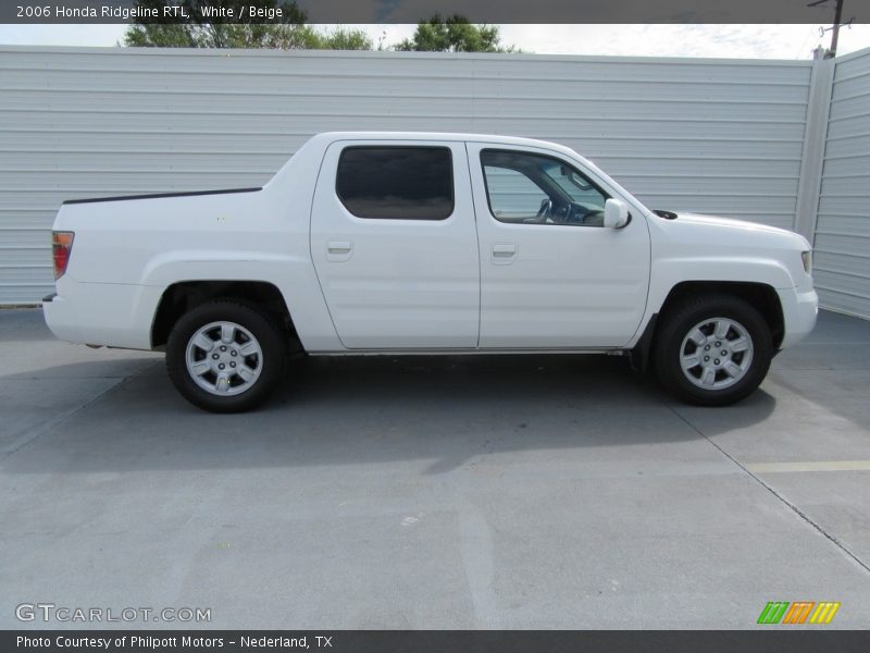 White / Beige 2006 Honda Ridgeline RTL