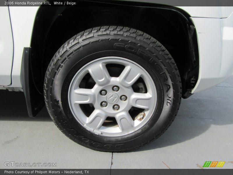 White / Beige 2006 Honda Ridgeline RTL