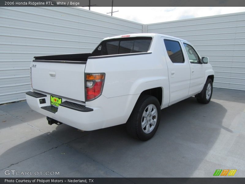 White / Beige 2006 Honda Ridgeline RTL