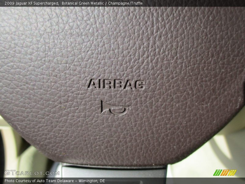 Botanical Green Metallic / Champagne/Truffle 2009 Jaguar XF Supercharged