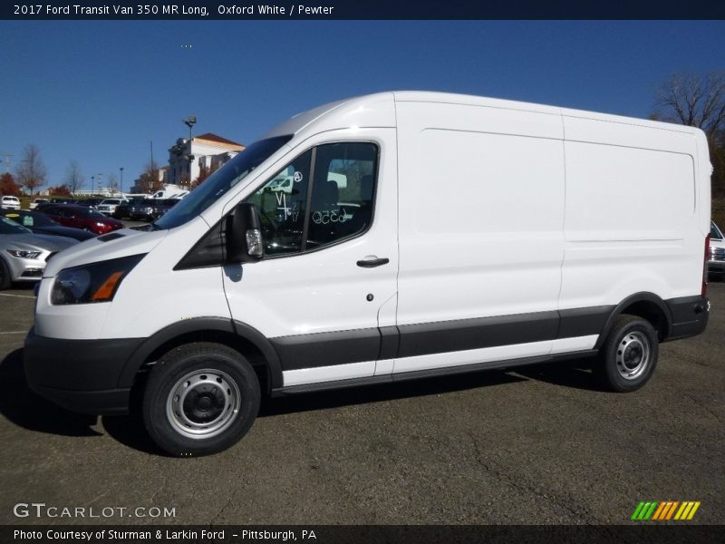 Oxford White / Pewter 2017 Ford Transit Van 350 MR Long