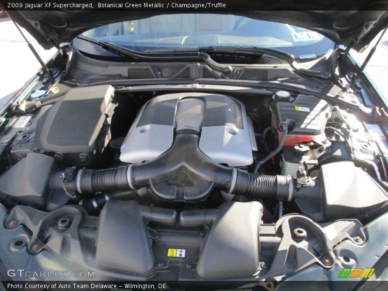 Botanical Green Metallic / Champagne/Truffle 2009 Jaguar XF Supercharged
