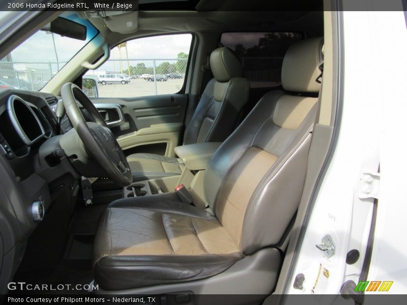White / Beige 2006 Honda Ridgeline RTL
