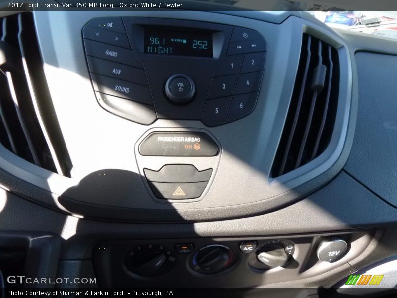Oxford White / Pewter 2017 Ford Transit Van 350 MR Long