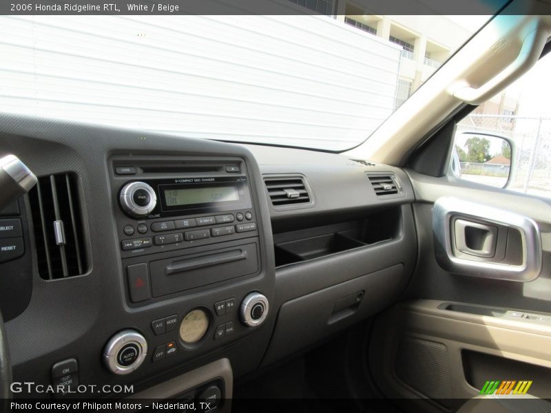 White / Beige 2006 Honda Ridgeline RTL