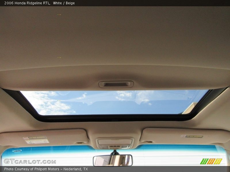 White / Beige 2006 Honda Ridgeline RTL