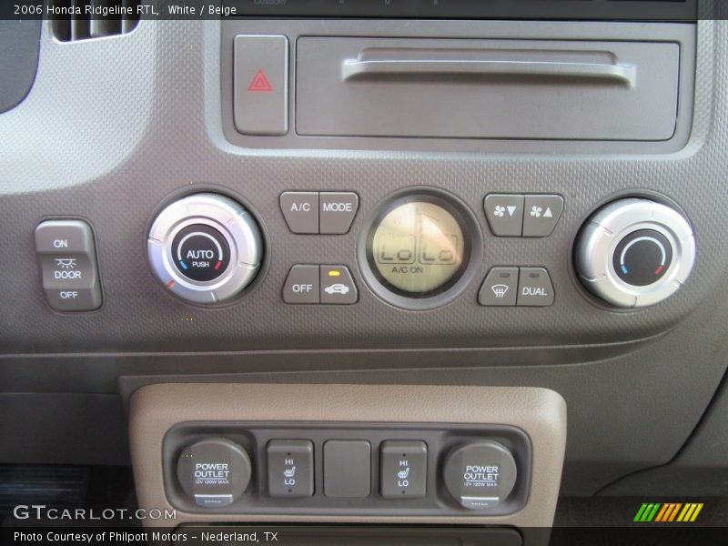 White / Beige 2006 Honda Ridgeline RTL