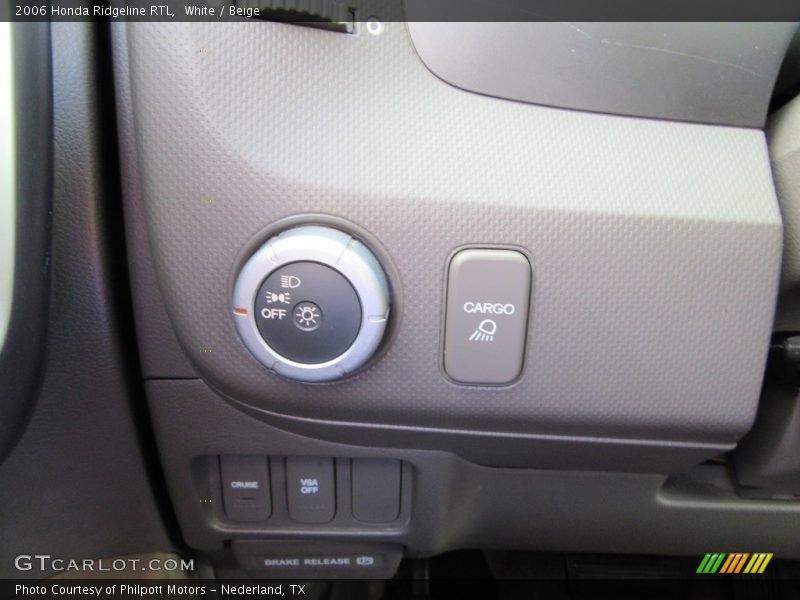White / Beige 2006 Honda Ridgeline RTL