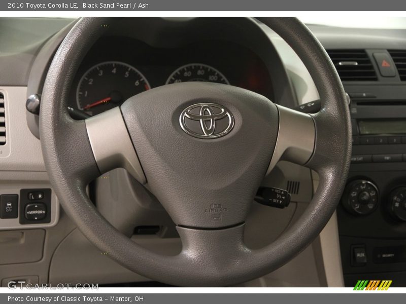 Black Sand Pearl / Ash 2010 Toyota Corolla LE