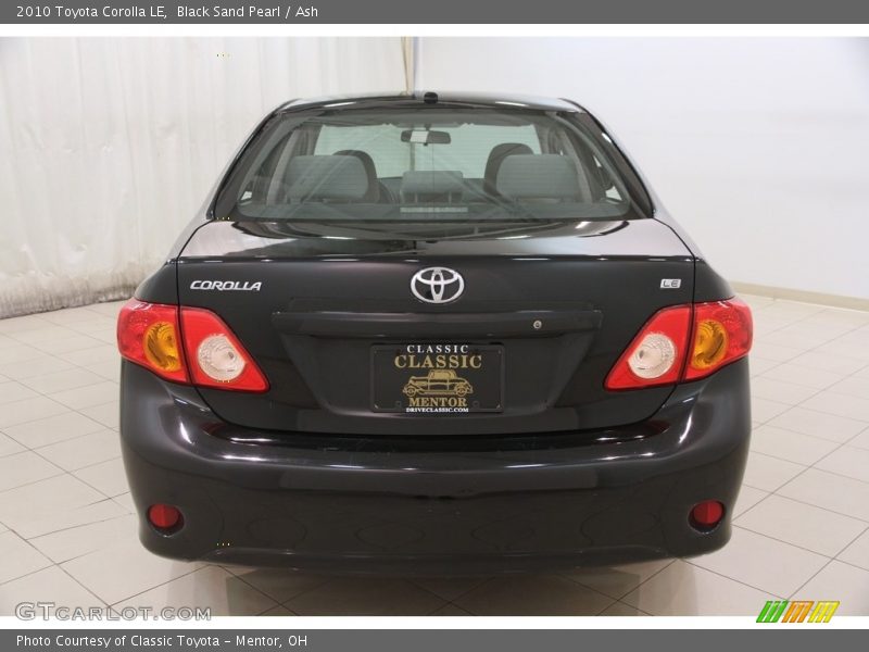 Black Sand Pearl / Ash 2010 Toyota Corolla LE