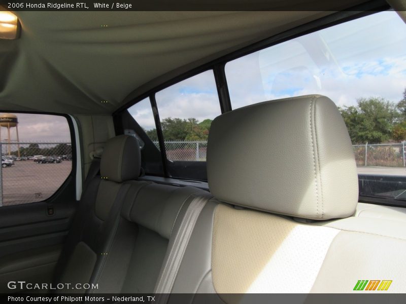 White / Beige 2006 Honda Ridgeline RTL