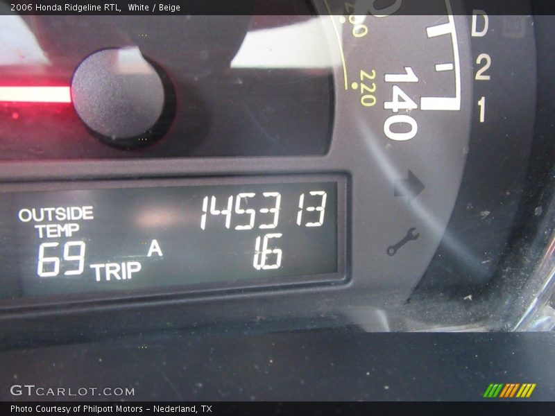White / Beige 2006 Honda Ridgeline RTL