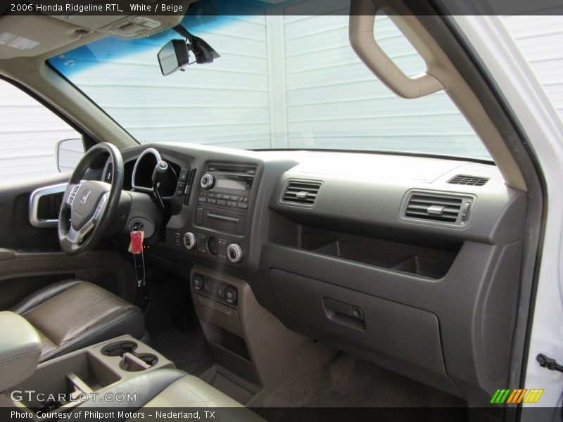 White / Beige 2006 Honda Ridgeline RTL