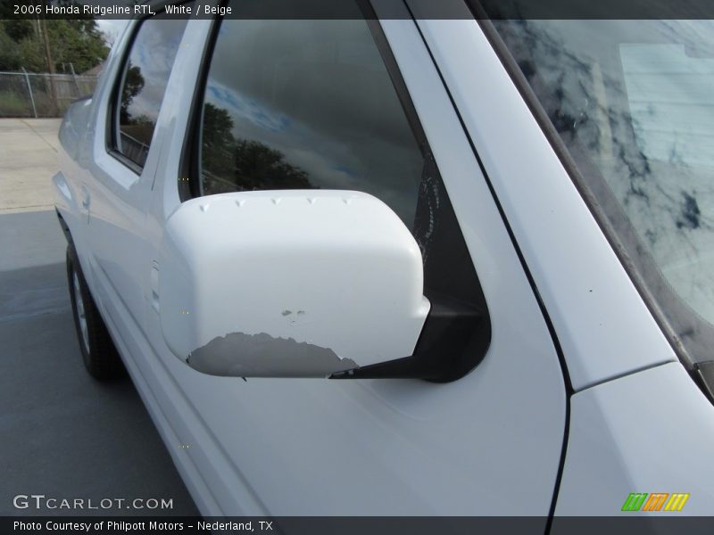 White / Beige 2006 Honda Ridgeline RTL