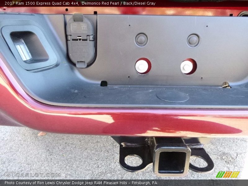 Delmonico Red Pearl / Black/Diesel Gray 2017 Ram 1500 Express Quad Cab 4x4