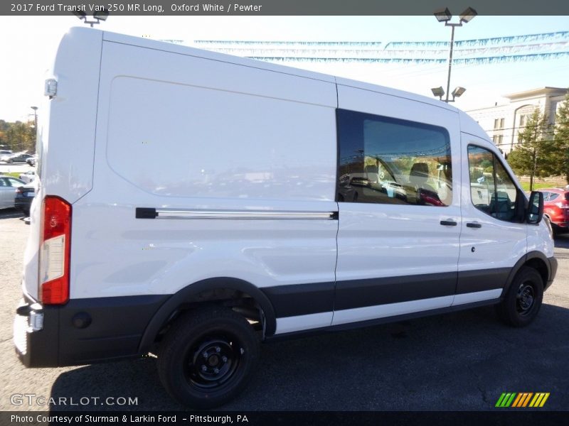 Oxford White / Pewter 2017 Ford Transit Van 250 MR Long