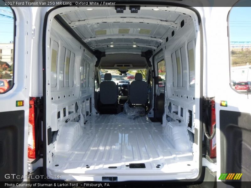 Oxford White / Pewter 2017 Ford Transit Van 250 MR Long