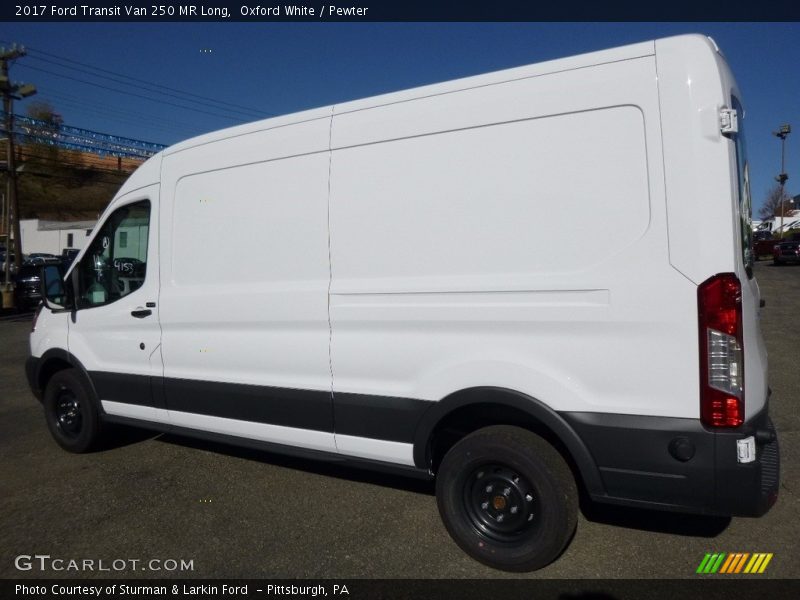 Oxford White / Pewter 2017 Ford Transit Van 250 MR Long
