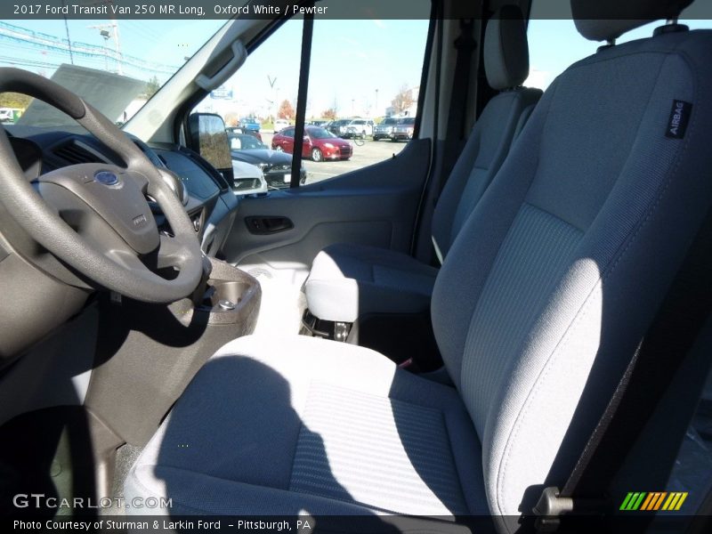 Oxford White / Pewter 2017 Ford Transit Van 250 MR Long