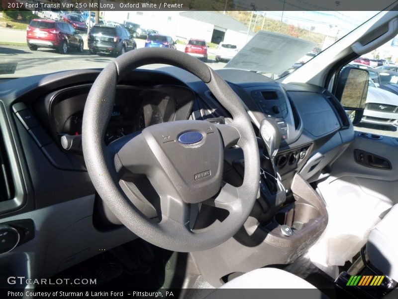 Oxford White / Pewter 2017 Ford Transit Van 250 MR Long
