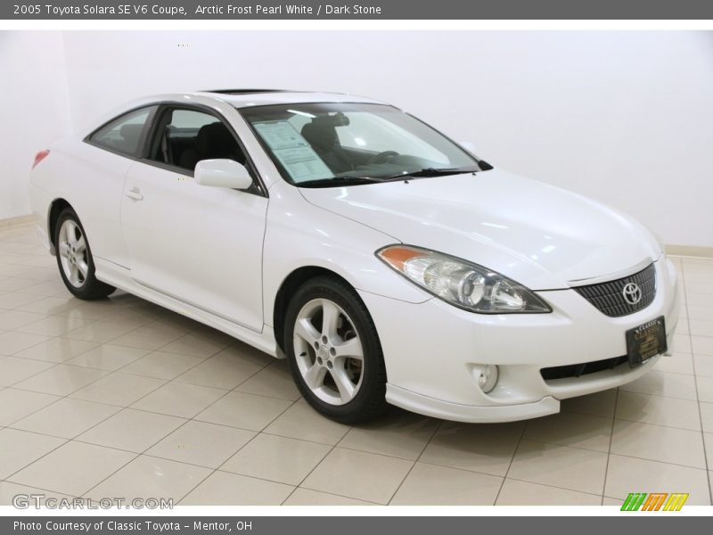 Arctic Frost Pearl White / Dark Stone 2005 Toyota Solara SE V6 Coupe