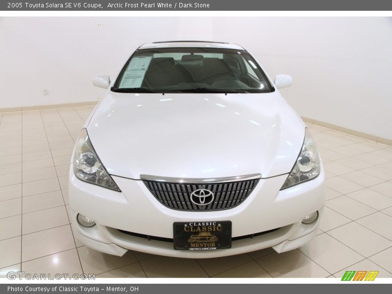 Arctic Frost Pearl White / Dark Stone 2005 Toyota Solara SE V6 Coupe