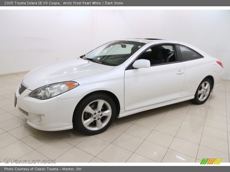 Arctic Frost Pearl White / Dark Stone 2005 Toyota Solara SE V6 Coupe