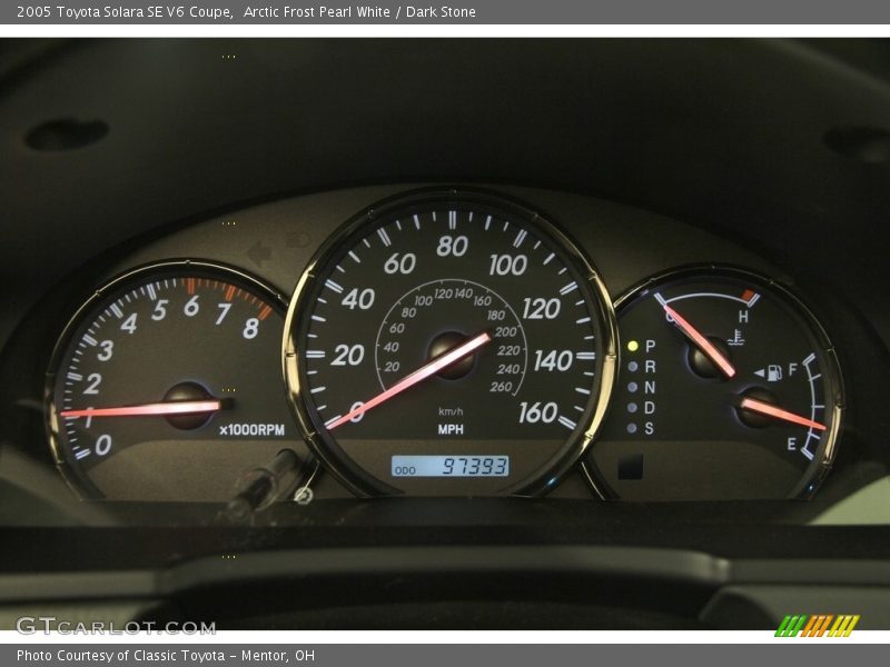Arctic Frost Pearl White / Dark Stone 2005 Toyota Solara SE V6 Coupe