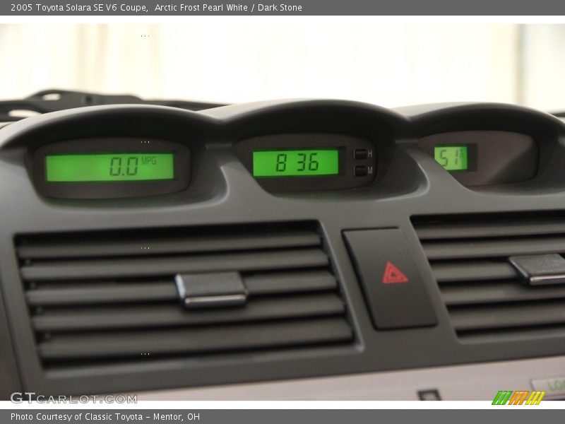 Arctic Frost Pearl White / Dark Stone 2005 Toyota Solara SE V6 Coupe