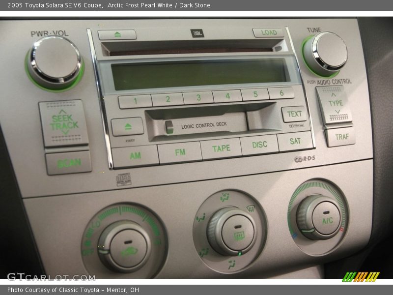 Arctic Frost Pearl White / Dark Stone 2005 Toyota Solara SE V6 Coupe