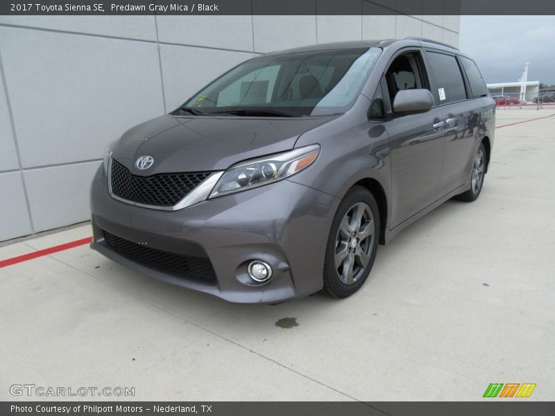 Predawn Gray Mica / Black 2017 Toyota Sienna SE
