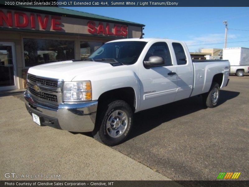 Summit White / Light Titanium/Ebony 2010 Chevrolet Silverado 2500HD LT Extended Cab 4x4