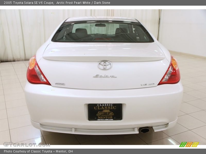 Arctic Frost Pearl White / Dark Stone 2005 Toyota Solara SE V6 Coupe