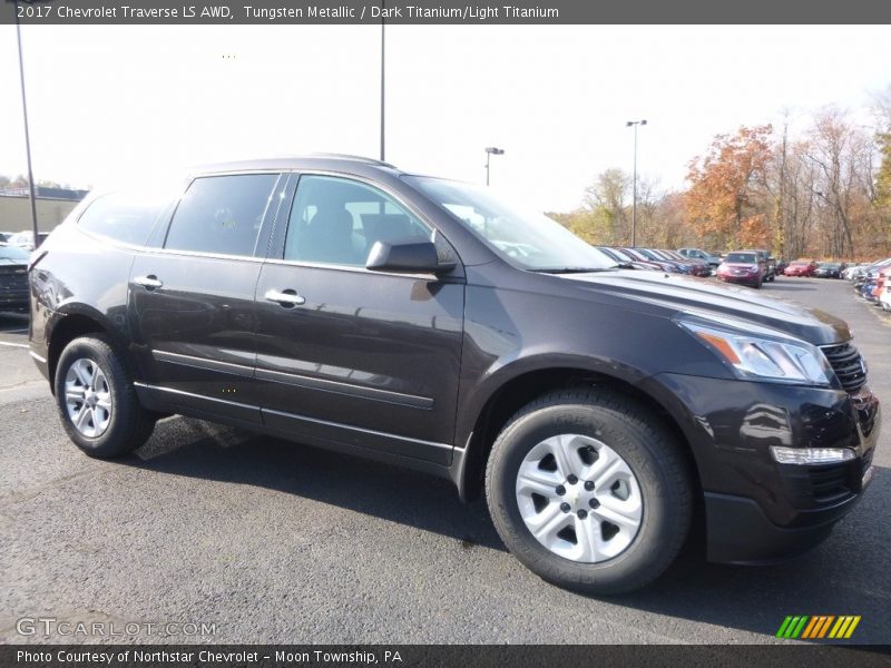 Tungsten Metallic / Dark Titanium/Light Titanium 2017 Chevrolet Traverse LS AWD
