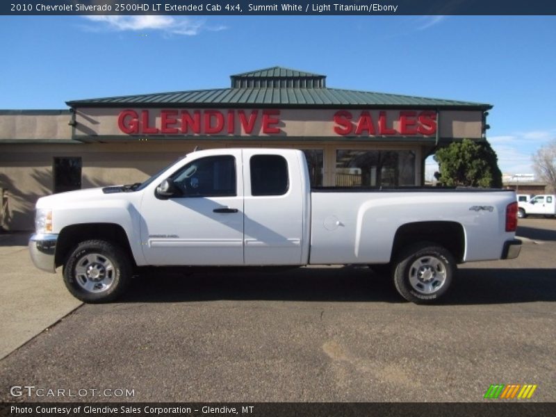 Summit White / Light Titanium/Ebony 2010 Chevrolet Silverado 2500HD LT Extended Cab 4x4