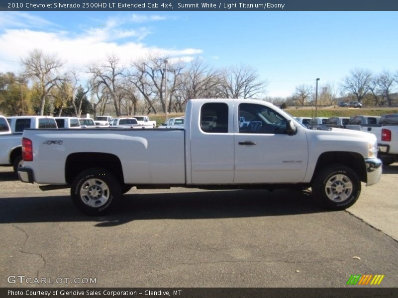 Summit White / Light Titanium/Ebony 2010 Chevrolet Silverado 2500HD LT Extended Cab 4x4