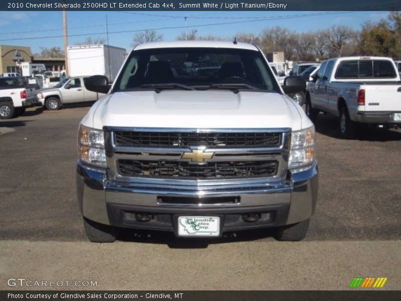 Summit White / Light Titanium/Ebony 2010 Chevrolet Silverado 2500HD LT Extended Cab 4x4