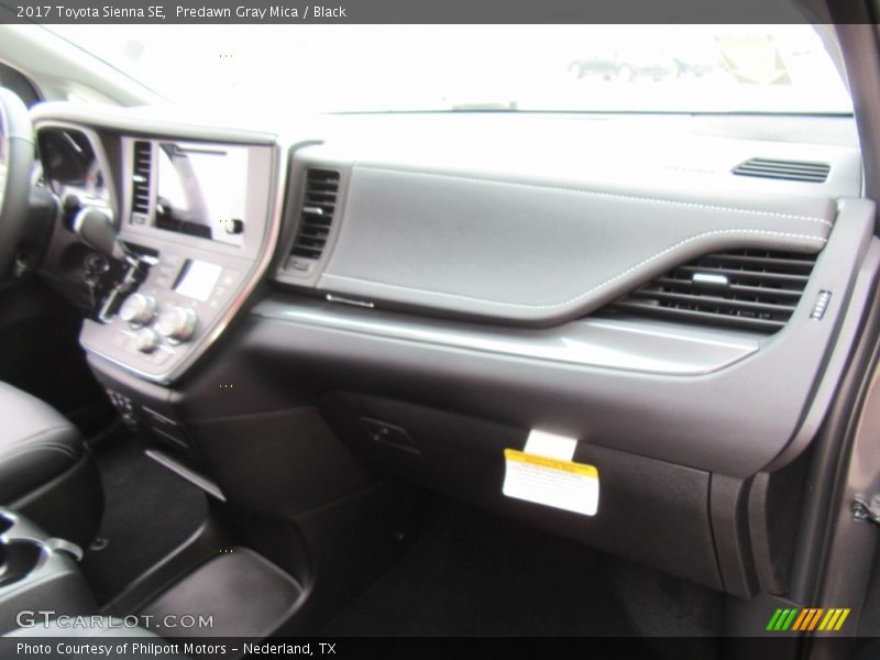 Predawn Gray Mica / Black 2017 Toyota Sienna SE