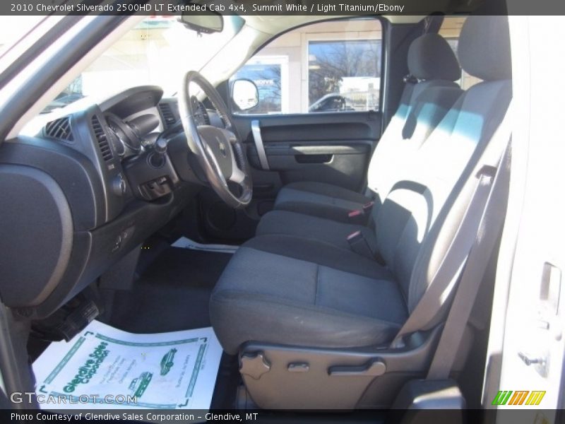 Summit White / Light Titanium/Ebony 2010 Chevrolet Silverado 2500HD LT Extended Cab 4x4