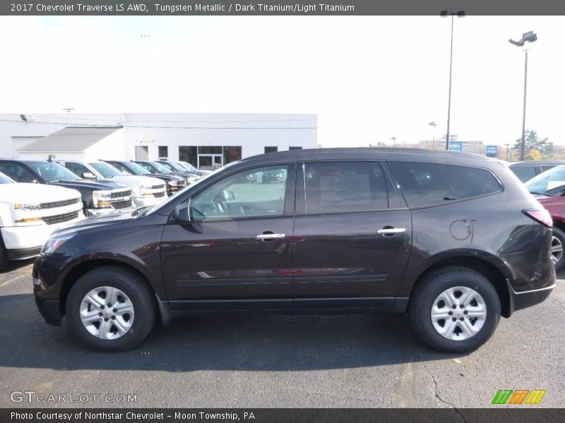 Tungsten Metallic / Dark Titanium/Light Titanium 2017 Chevrolet Traverse LS AWD