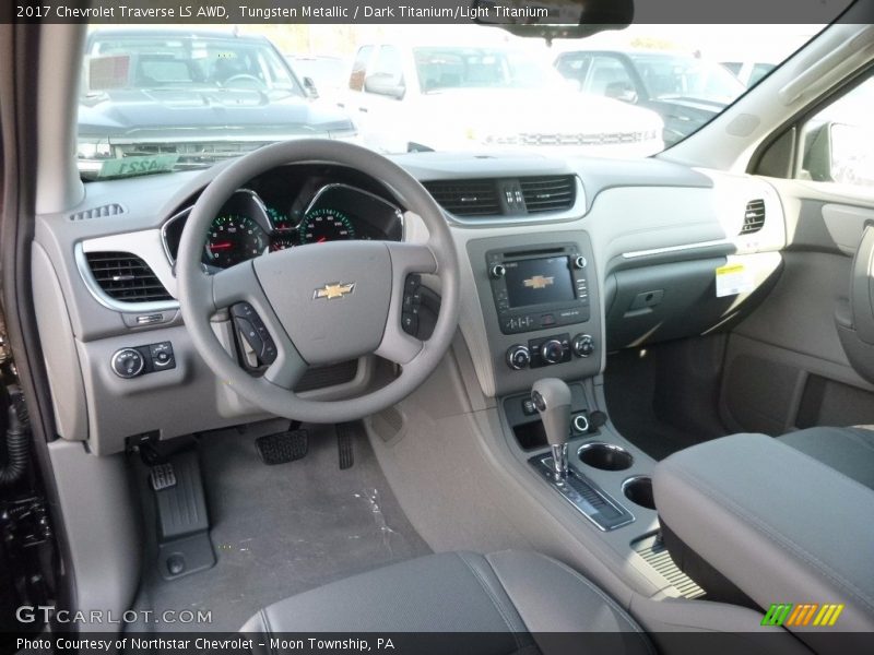 Tungsten Metallic / Dark Titanium/Light Titanium 2017 Chevrolet Traverse LS AWD