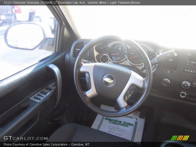 Summit White / Light Titanium/Ebony 2010 Chevrolet Silverado 2500HD LT Extended Cab 4x4