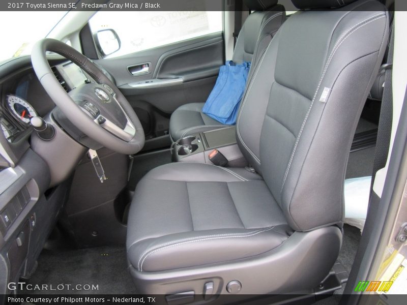 Front Seat of 2017 Sienna SE