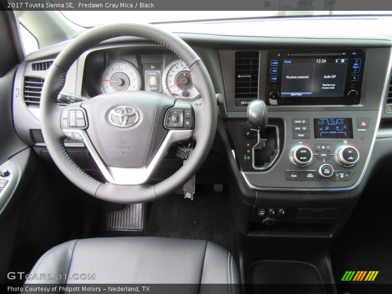 Dashboard of 2017 Sienna SE