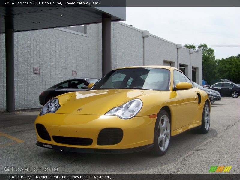 Speed Yellow / Black 2004 Porsche 911 Turbo Coupe
