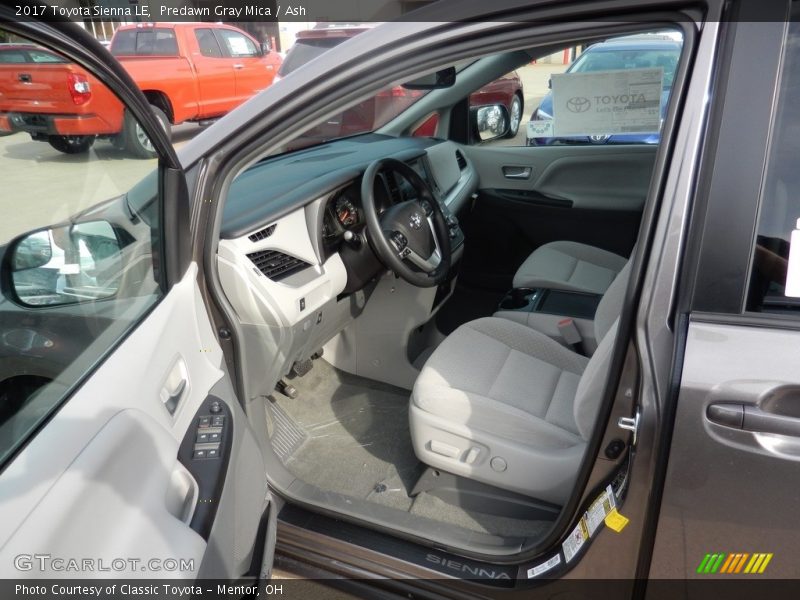 Predawn Gray Mica / Ash 2017 Toyota Sienna LE