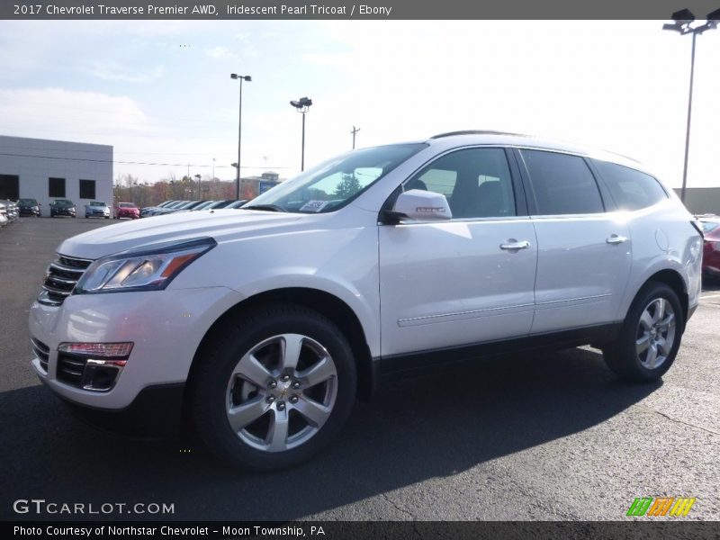 Iridescent Pearl Tricoat / Ebony 2017 Chevrolet Traverse Premier AWD