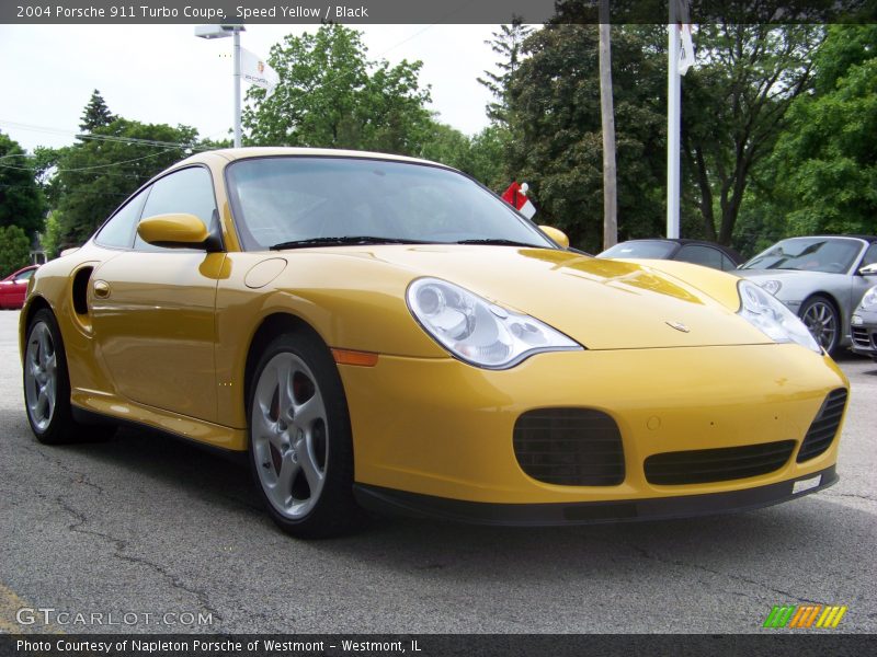 Speed Yellow / Black 2004 Porsche 911 Turbo Coupe
