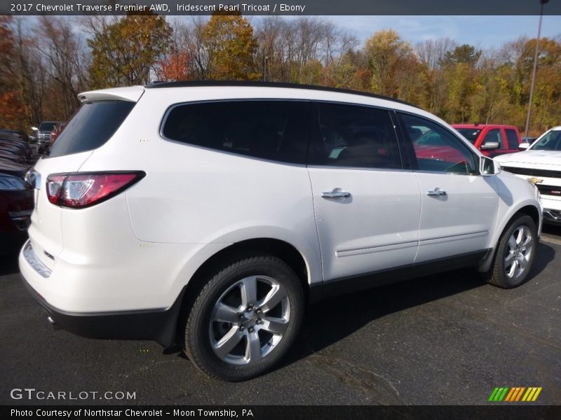 Iridescent Pearl Tricoat / Ebony 2017 Chevrolet Traverse Premier AWD